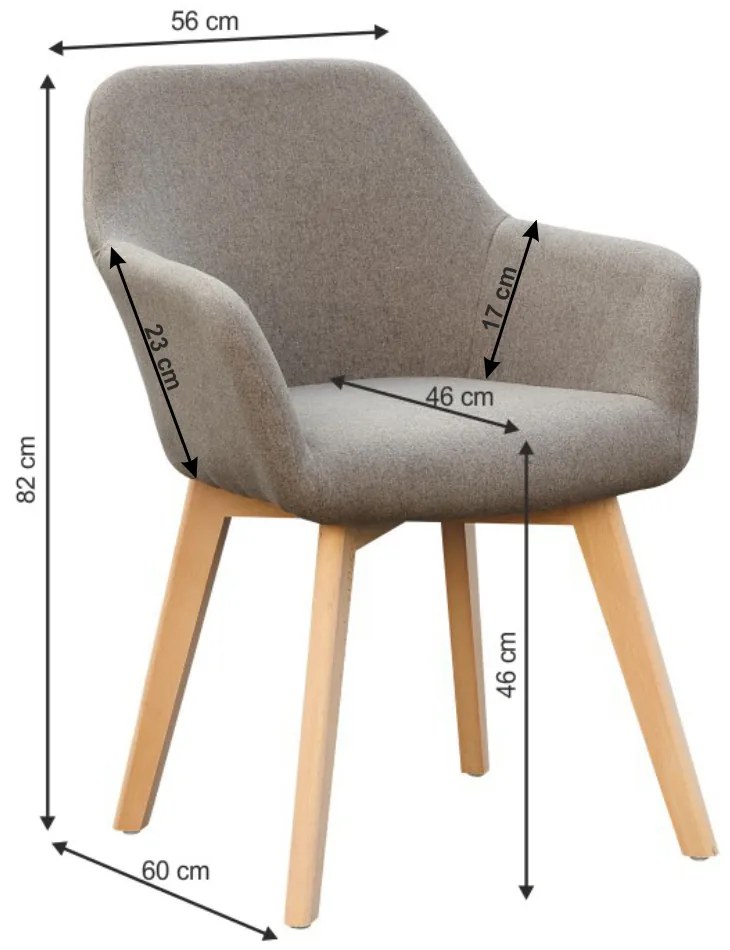Fotoliu de design Clorita (Maro). 1016547