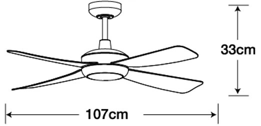 Ventilator LED dimabil Lucci air 213303 SLIPSTREAM 1xGX53/12W/230V negru + telecomandă
