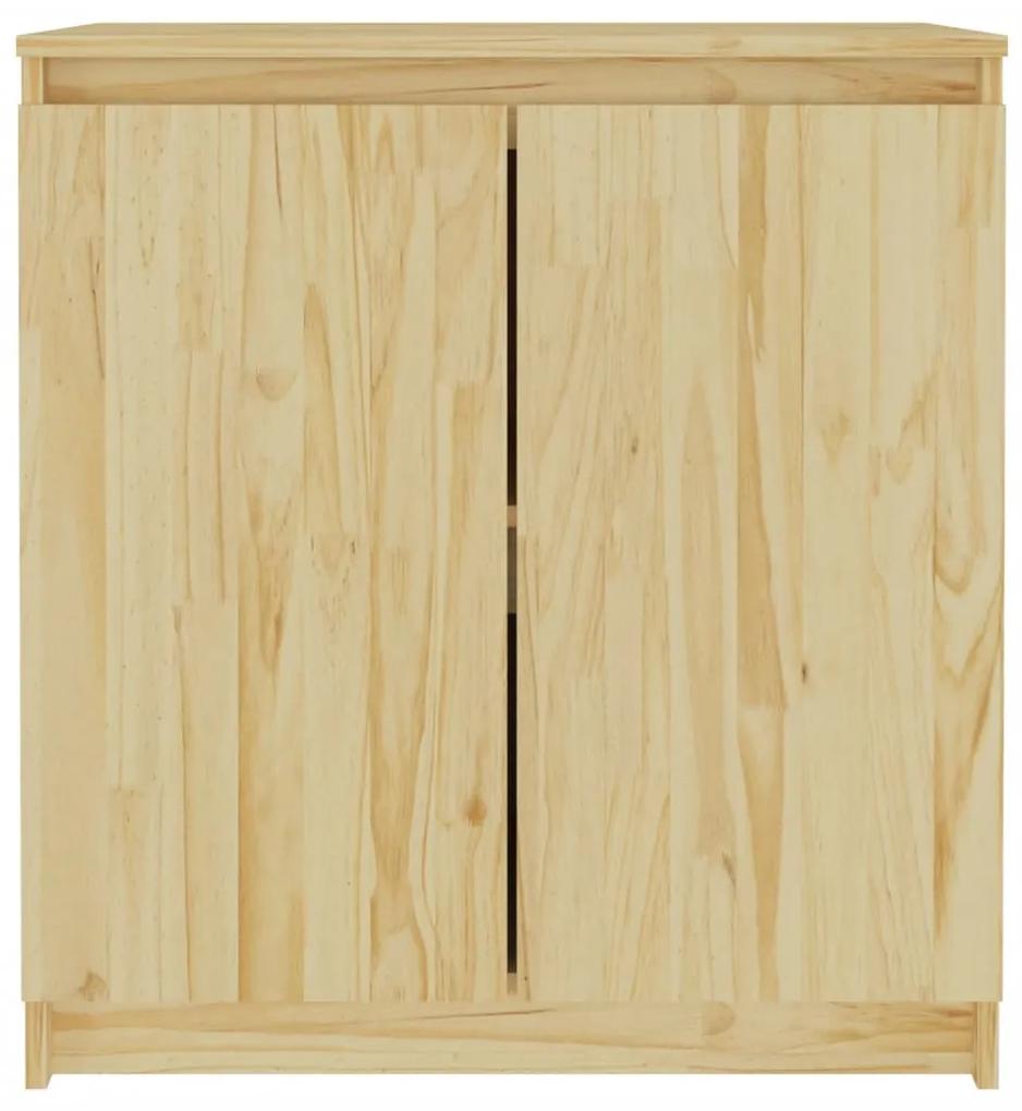 Dulap lateral, 60x36x65 cm, lemn masiv de pin 1, Maro