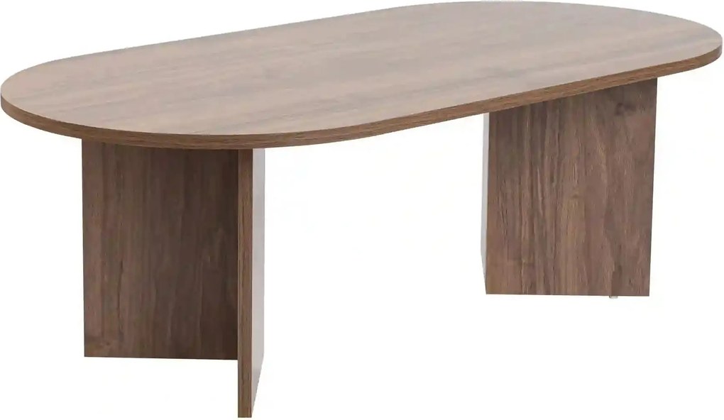 Masuta cafea SABLE, nuc, PAL, 119x60x40 cm