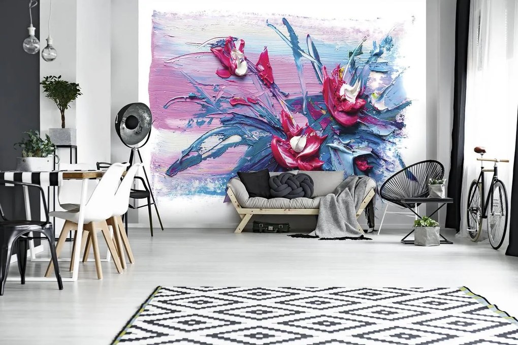 Fototapet - Flori de ulei (254x184 cm)