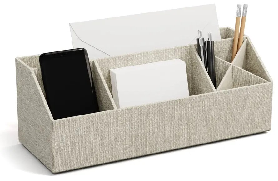 Organizator pentru papetărie din carton Elisa Canvas Paper Laminate – Bigso