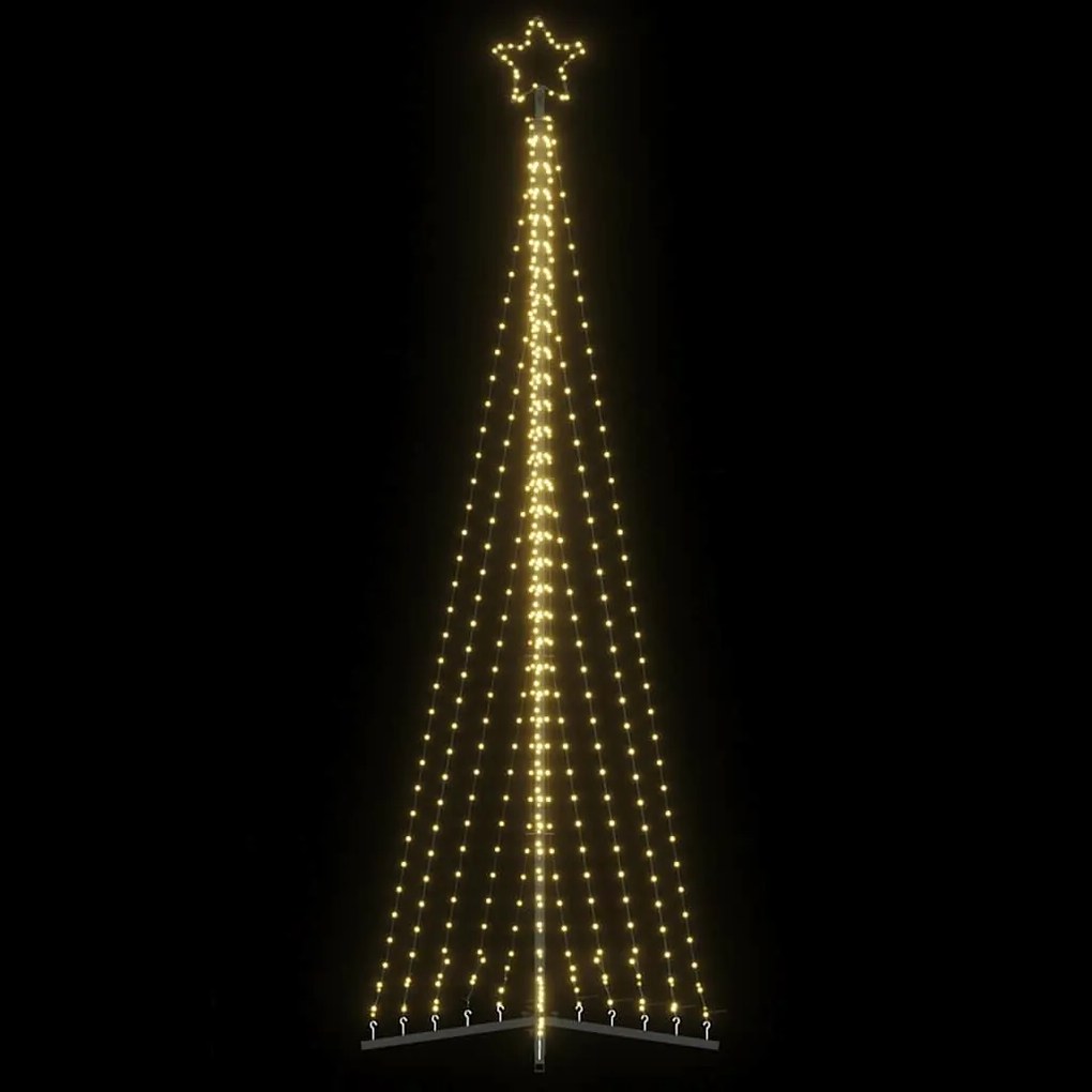 vidaXL Pom de Crăciun LED 495 LED-uri Alb Cald 300,5 cm