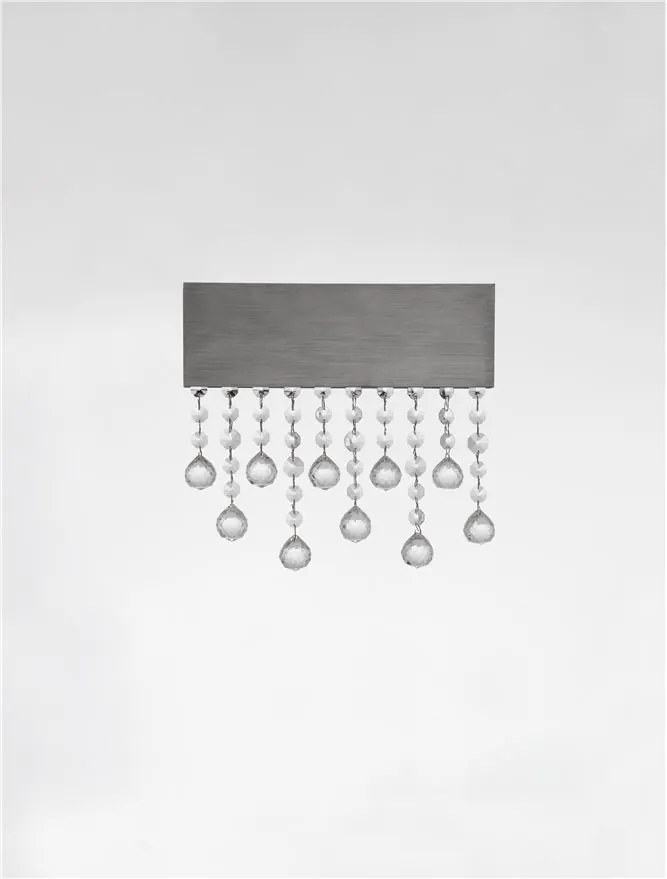 Aplica LED de perete stil elegant CRISTA titan