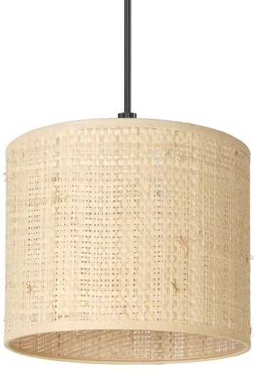 Lustră pe cablu RATTAN 1xE27/60W/230V d. 18 cm ratan