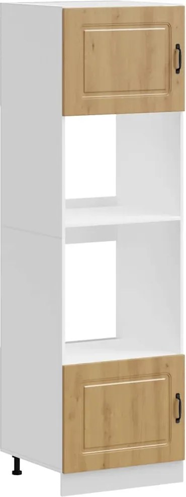 vidaXL Dulap pentru cuptor 2 buc Kalmar Stejar artizanal lemn prelucrat