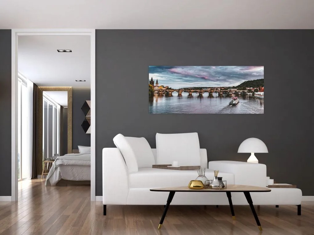 Tablou cu Vltava (120x50 cm)