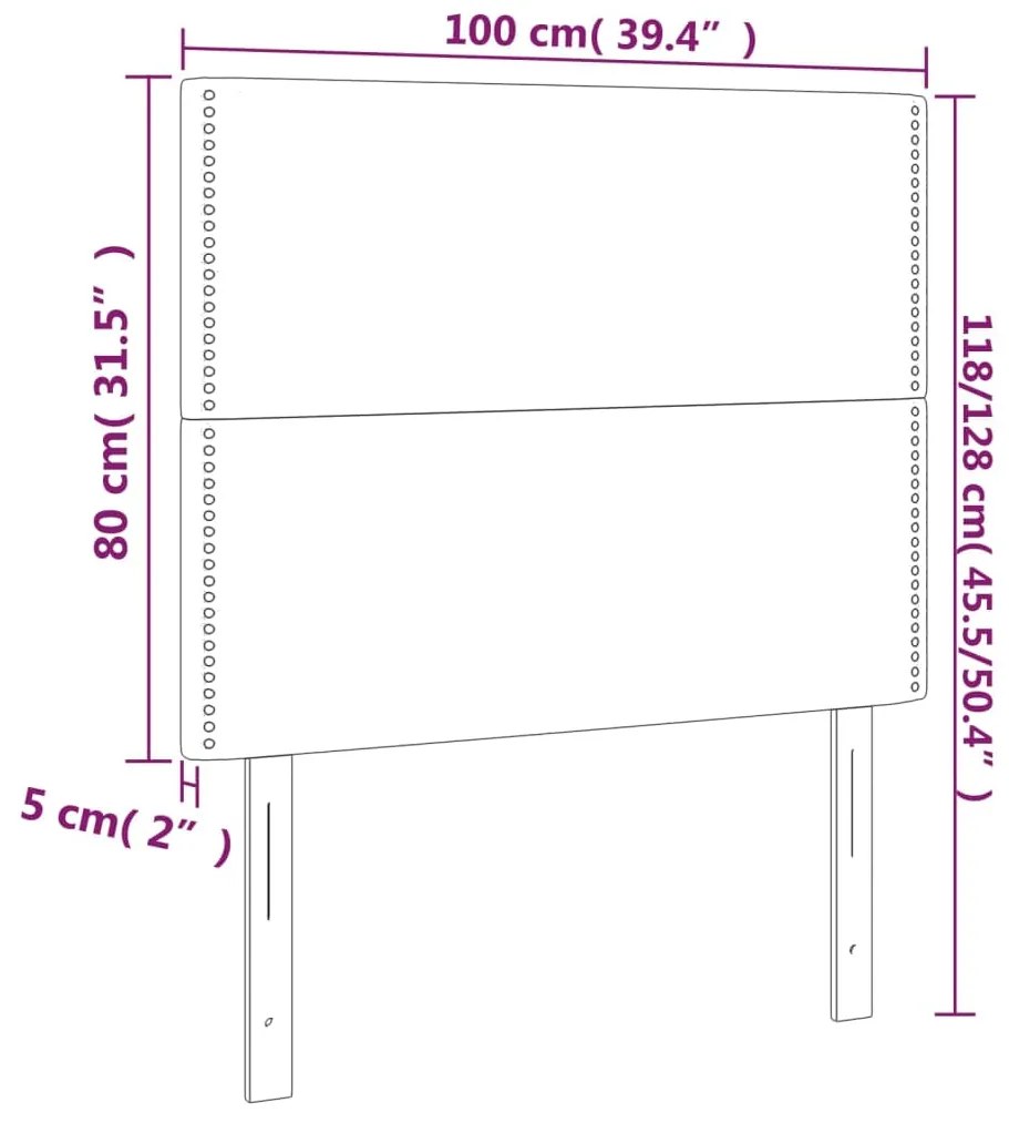 Tablie de pat cu LED, crem, 100x5x118 128 cm, textil 1, Crem, 100 x 5 x 118 128 cm