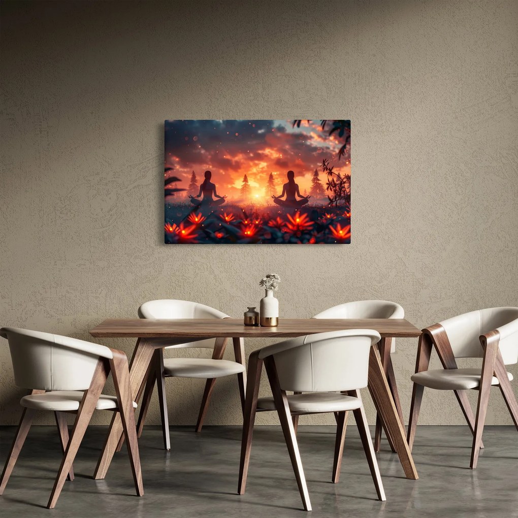 Tablou - Yoga în natură (90x60 cm)