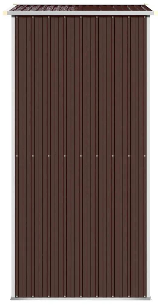 Sopron de gradina, maro inchis, 192x108x223 cm, otel galvanizat Maro inchis
