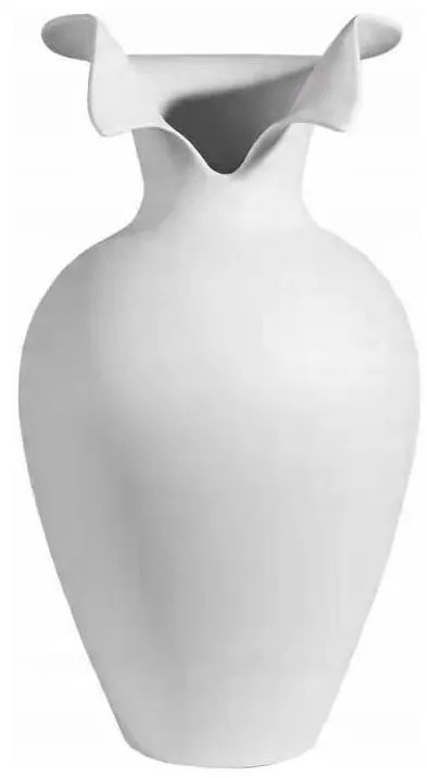 Vază ceramică albă 41,5 x 23 cm