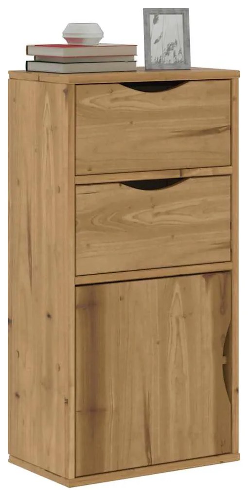 vidaXL Dulap lateral cu sertare „ODDA” 40x24x79 cm lemn masiv de pin