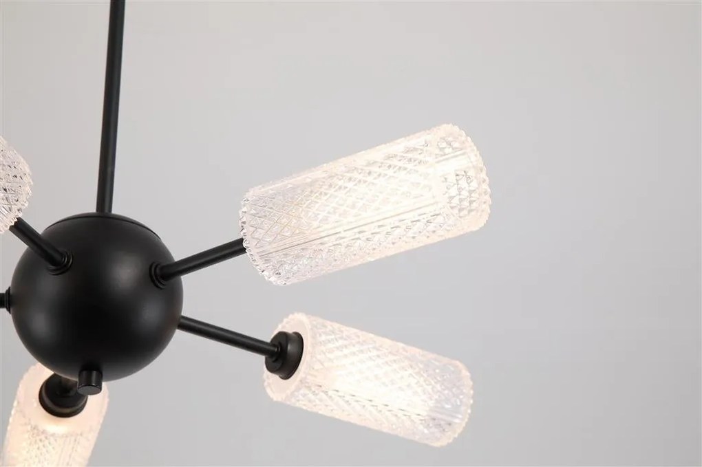 Candelabru cu 5 brate metal negru Cosmic