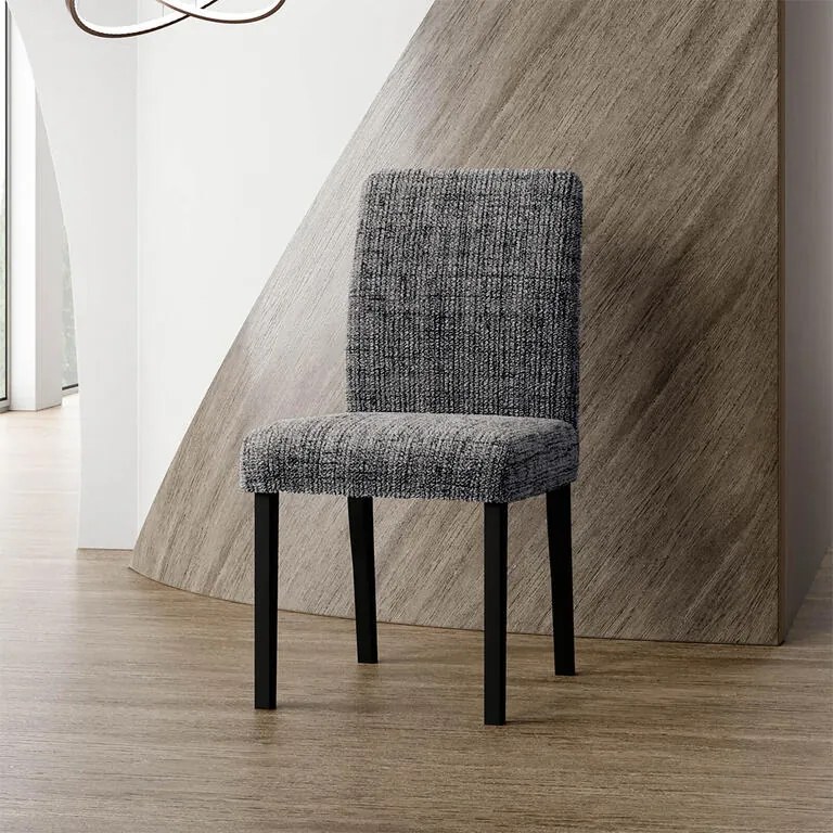 Huse bielastice VITTORIA gri scaun cu spatar 2 buc (45 x 45 x 50 cm)