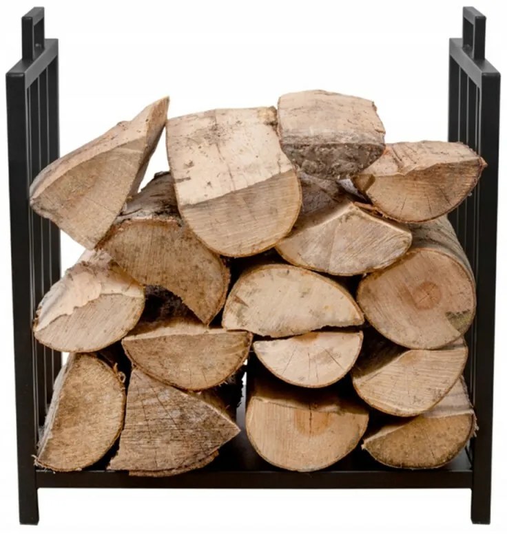 Suport metalic Aldotrade pentru lemne cu geantă detransport, 51 x 37 x 50,5 cm