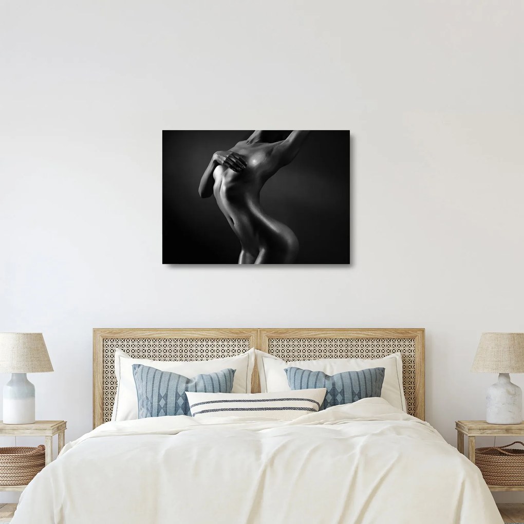 Tablou pe sticlă - Femei nud (70x50 cm)