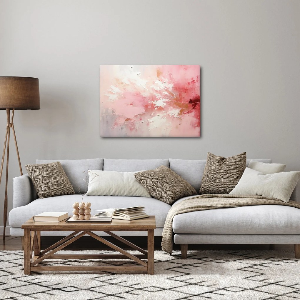 Tablou - Abstract roz (70x50 cm)