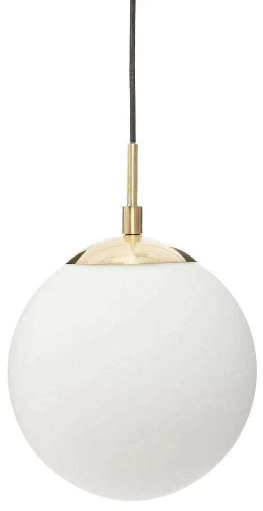 Lampă rotundă DRIS, bilă albă, Ø 20 cm
