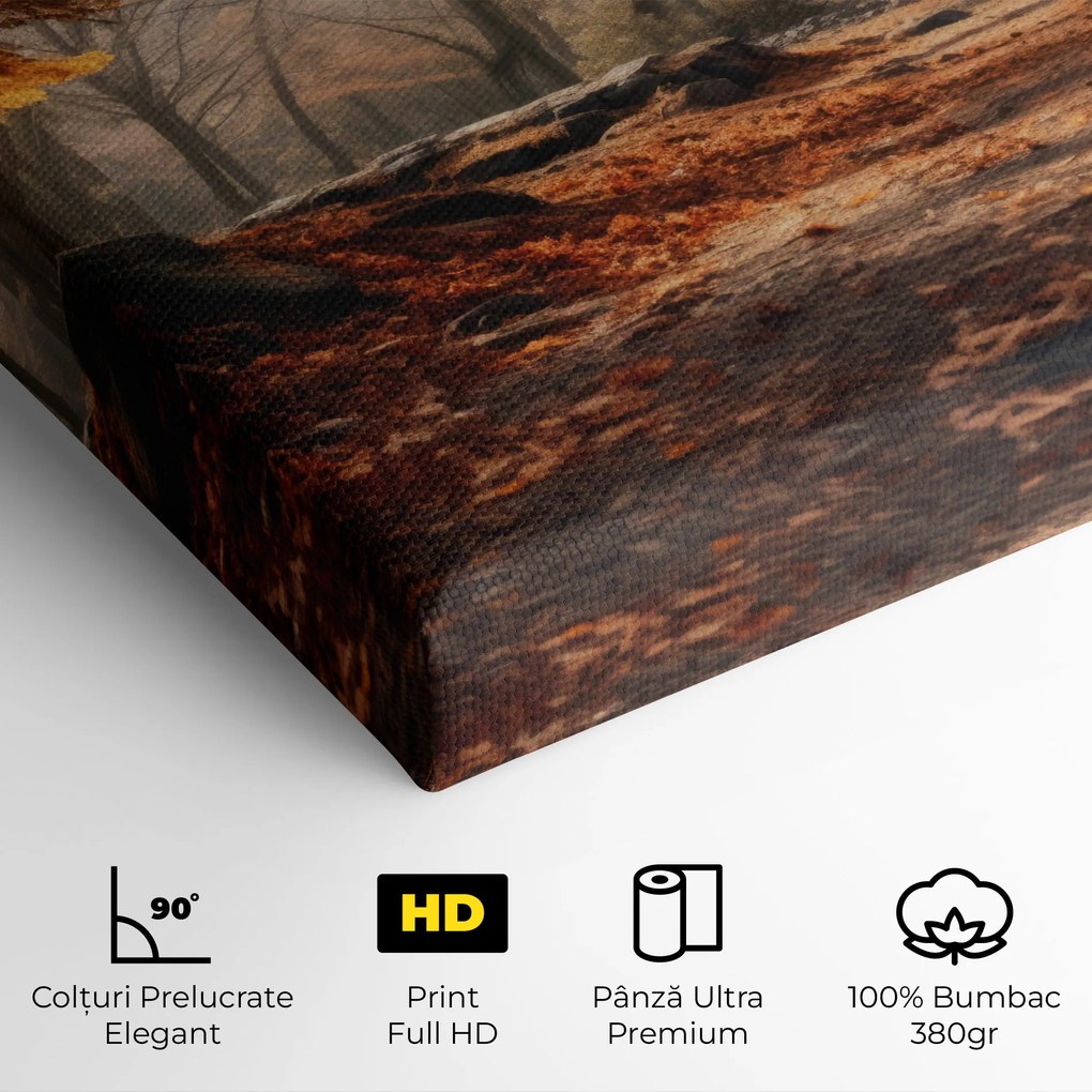 Tablou Canvas, 100x200cm, Dormitor si Living, Peisaje, Toamna, Autumn Forest