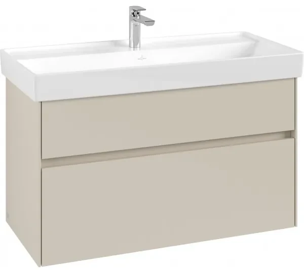 Dulap baza suspendat, Villeroy&amp;Boch Collaro, 95.4x54.6x44.4cm, iluminare ambientala, C011L0