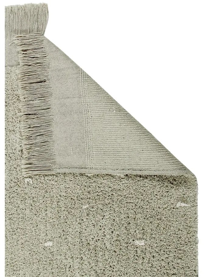 Covor verde deschis lavabil/țesut manual din bumbac 140x200 cm Woods Symphony Olive – Lorena Canals