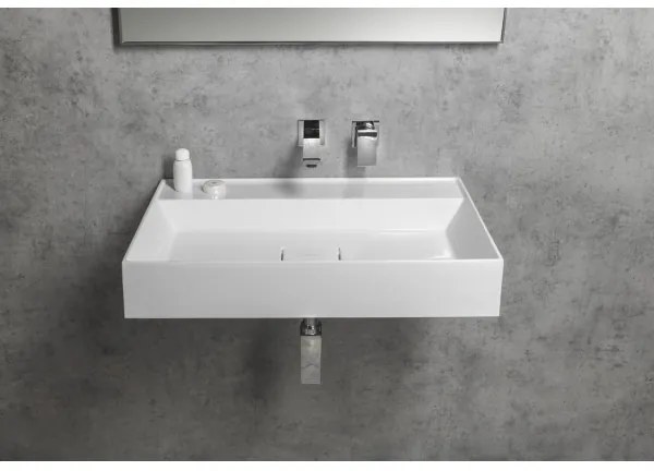 Sapho - Lavoar suspendat GODIVA 68x44 cm marmură/alb