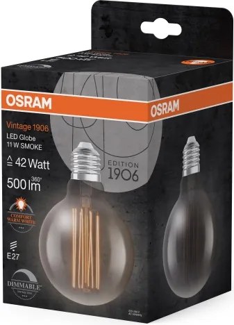 Bec LED dimabil VINTAGE FILAMENT E27/11W/230V 1800K - Osram