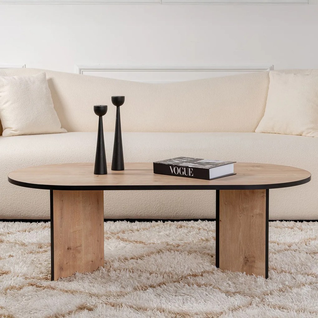 Masă de cafea Sable Sapphire Oak Black
