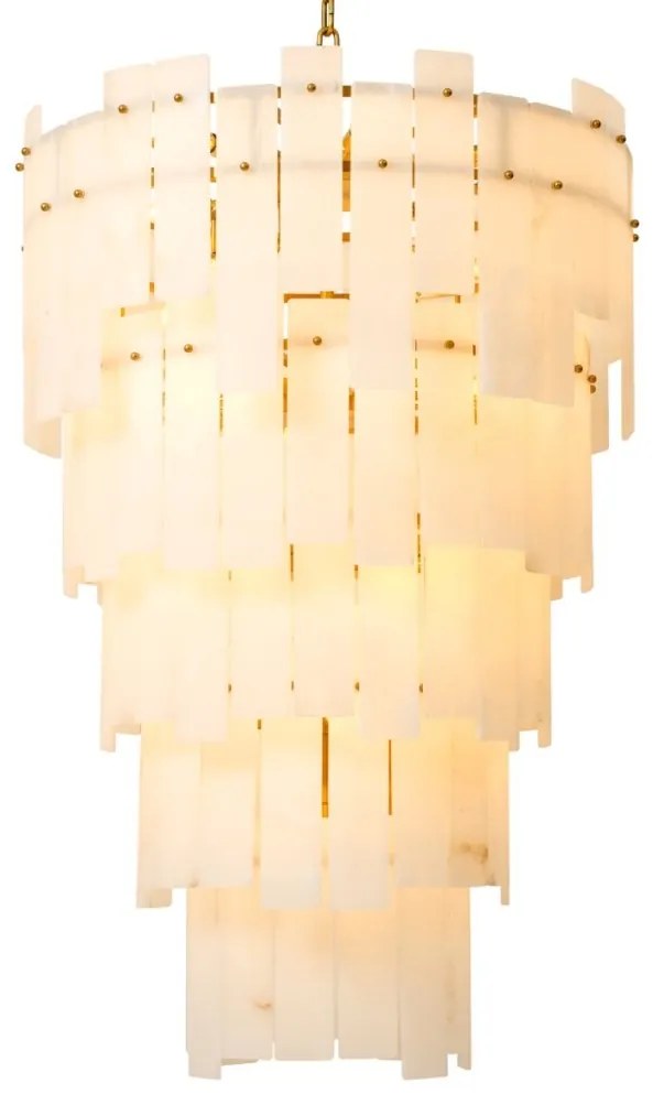 Candelabru design elegant LUX Greyson XL, Alabaster