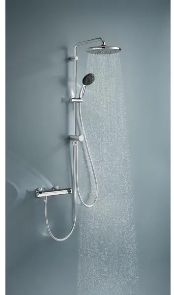 GROHE 26680001 - Sistem de duș VITALIO START SYSTEM 250/390 mm, corp metalic cu finisaj cromat