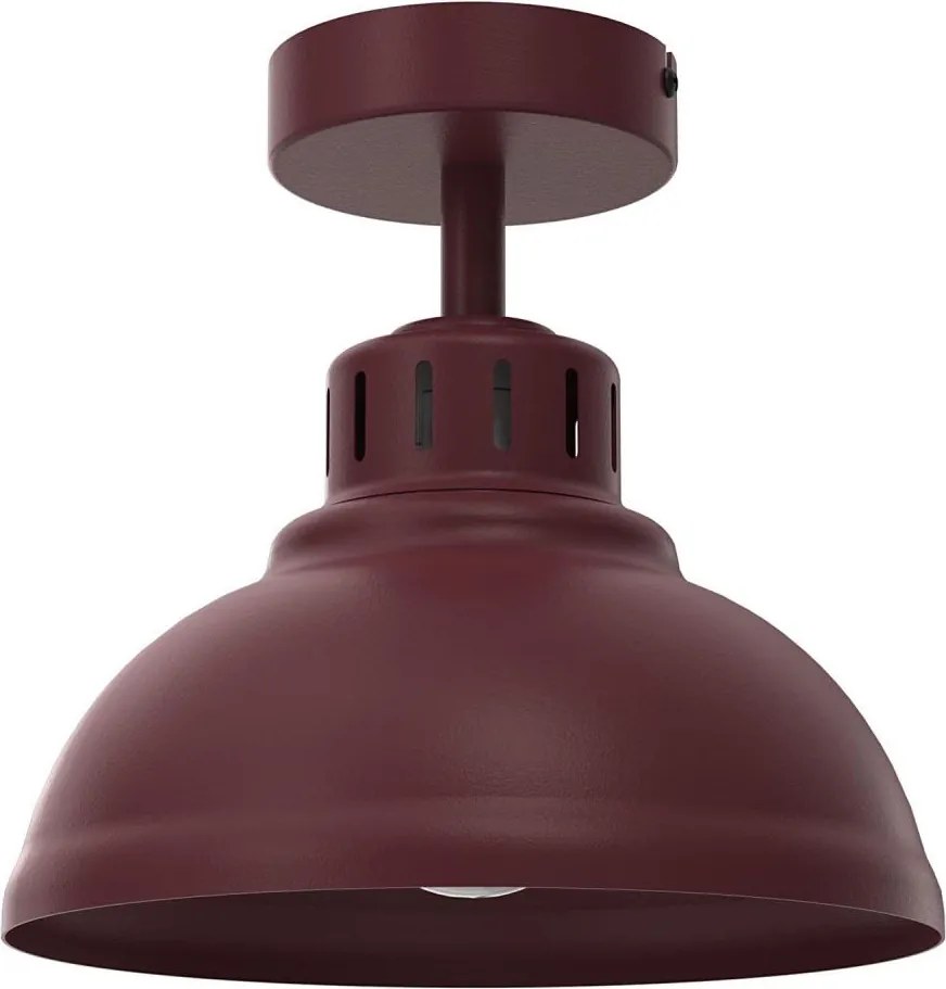 Plafonieră SVEN 1xE27/15W/230V Ø 21 cm burgundiu