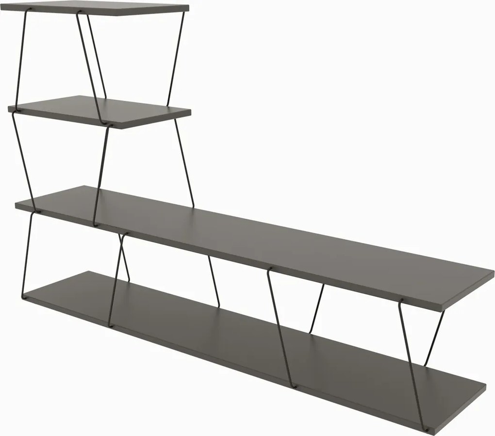 Comoda TV, Hanah Home, Ilgaz, 150x93x30 cm, Antracit