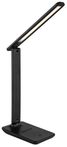 Globo 58439SA - Lampă de birou LED BRIGHTON reîncărcabilă, dimmer tactil, 4W/5V, 1800 mAh, negru