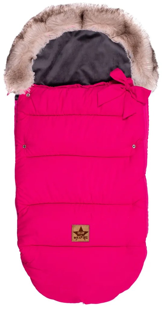 Baby Nellys Copii jachetă din lână STYLE 4 în 1 cu blana și arc, 110 x 50 cm, nemuritoare
