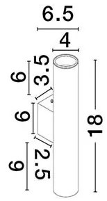 Aplica de perete lumina ambientala up/down MOR, NVL-9011459