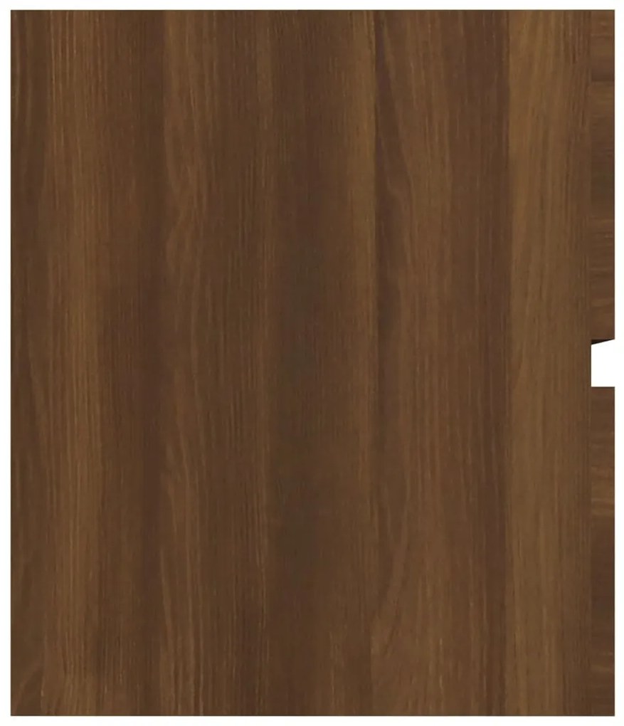Dulap chiuveta, stejar maro, 90x38,5x45 cm, lemn prelucrat Stejar brun, Dulap pentru chiuveta, 1