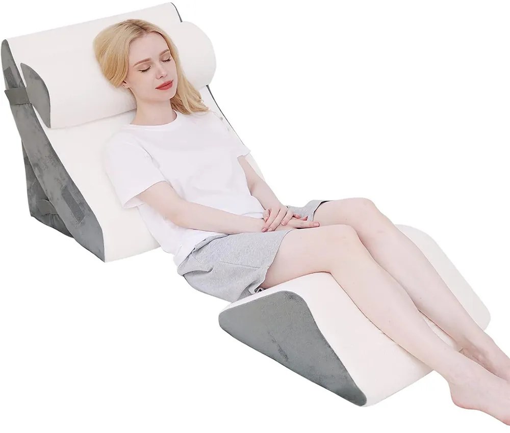 Set de sprijin ortopedic pentru spate, gat si picioare, 4 piese