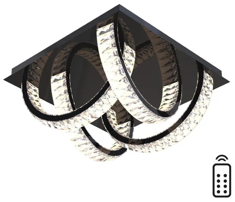 Plafonieră LED Zuma Line MX3274-4-3BCT TULA LED/23,5W/230V negru