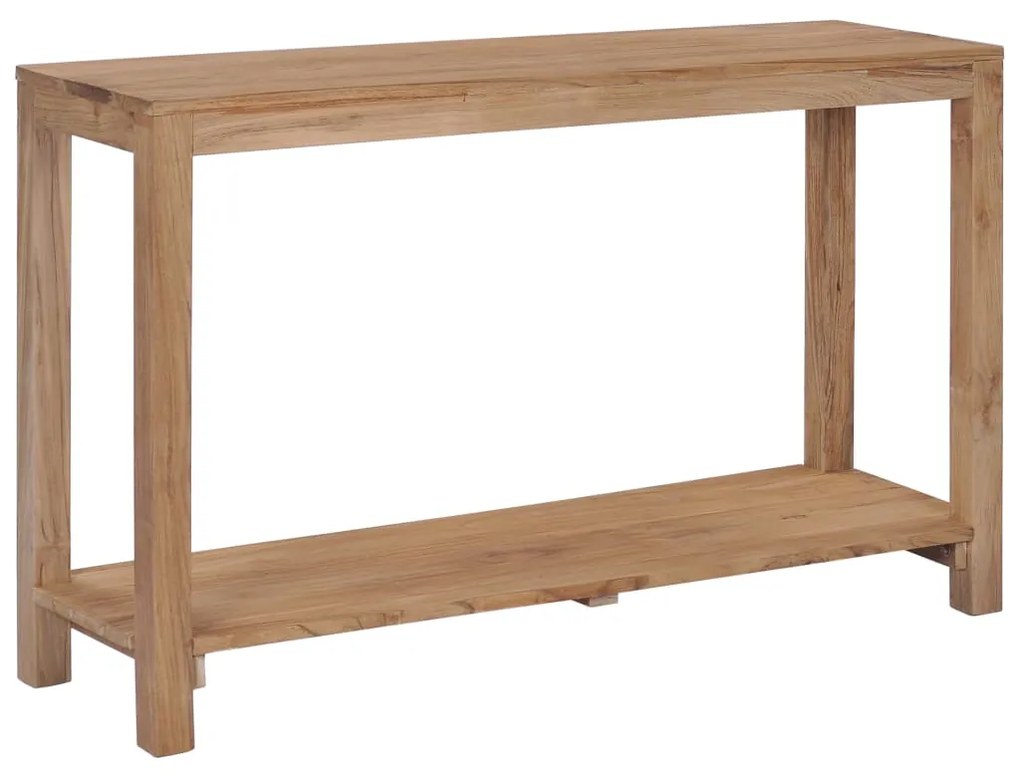 vidaXL Masă consolă, 120 x 35 x 75 cm, lemn masiv de tec
