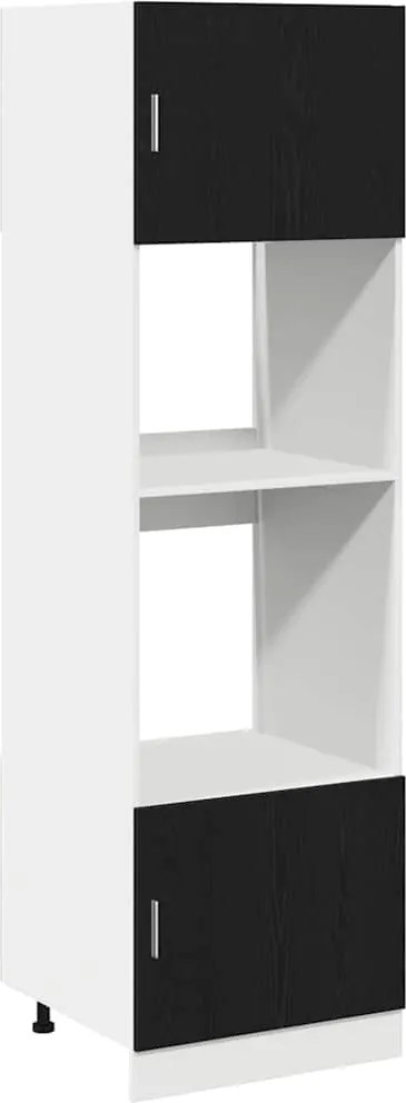 vidaXL Dulap suspendat Stejar Negru 60 x 57 x 207 cm Lemn compozit