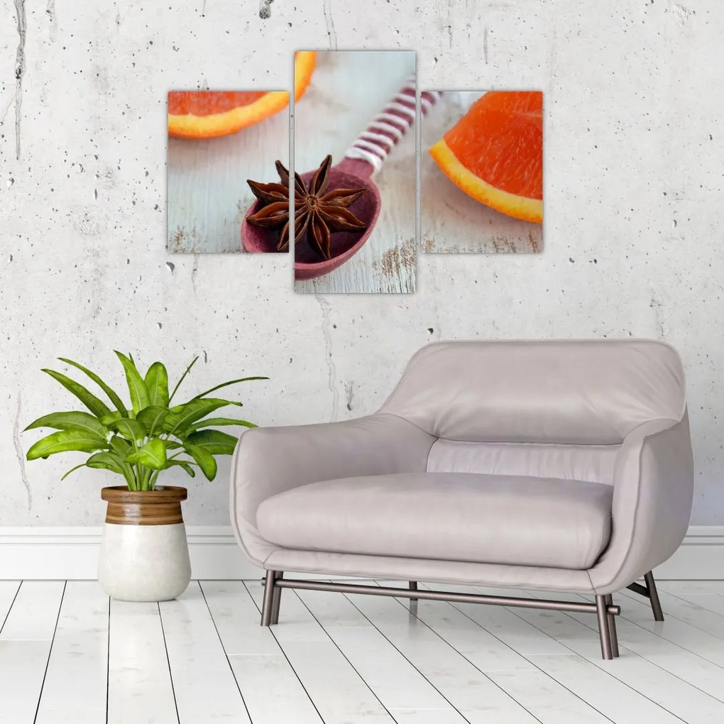 Tablou cu scorțișoară pe linguriță (90x60 cm)