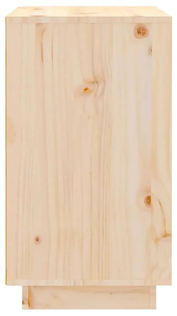 Dulap de vinuri, 55,5x34x61 cm, lemn masiv de pin Maro, 1