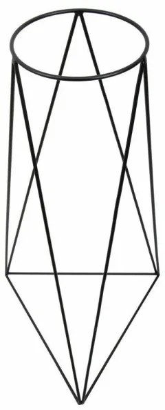 Suport de ghiveci TRIANGL 90x50 cm negru