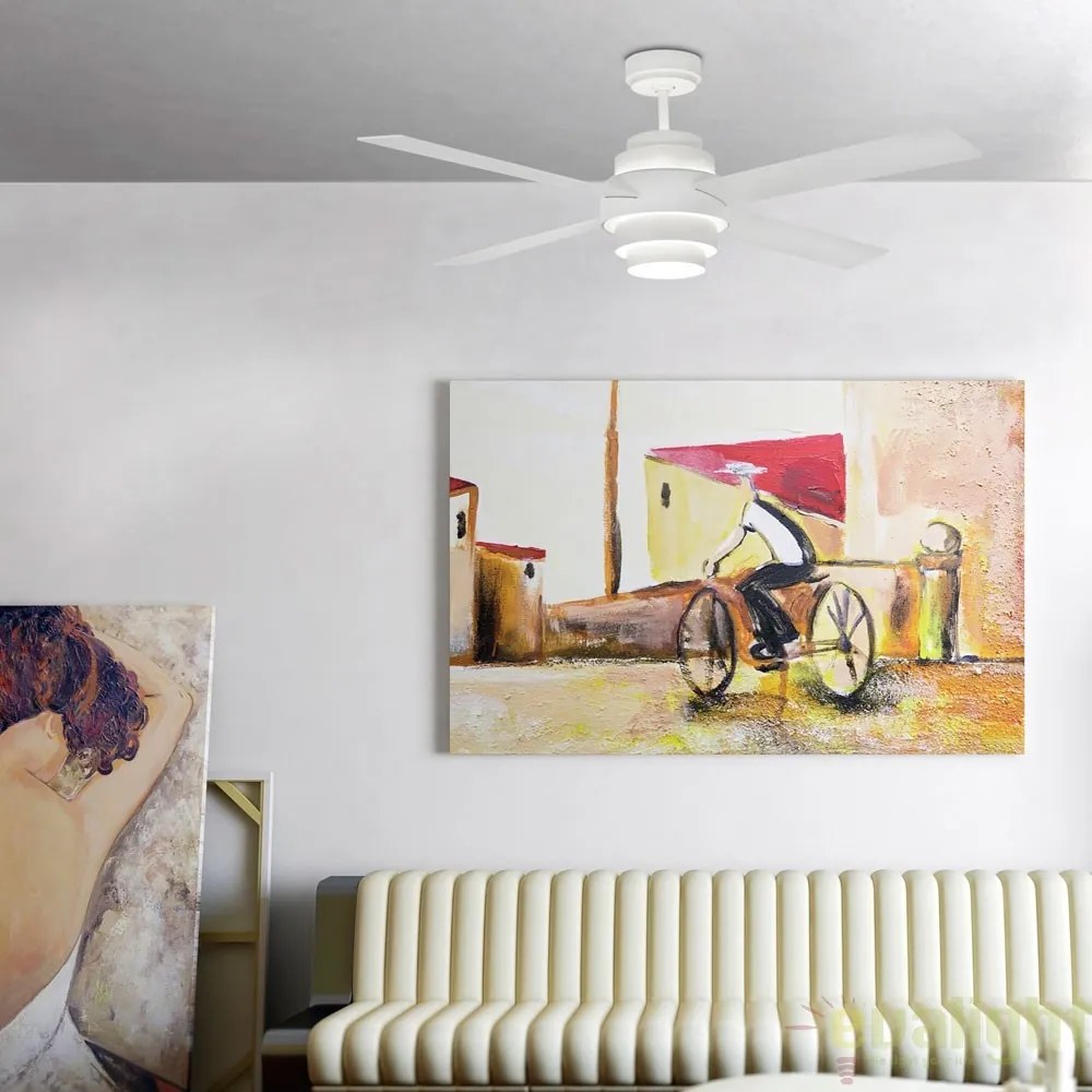 Lustra cu ventilator si telecomanda LED DISC 33397