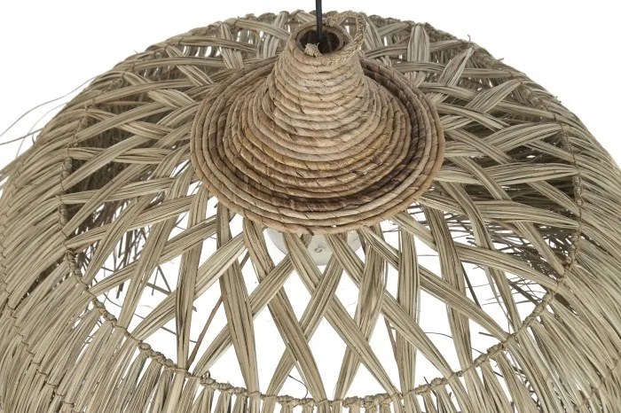 Lustră suspendată din fibre naturale cu franjuri, 75x45x95 cm, „Sorrento"