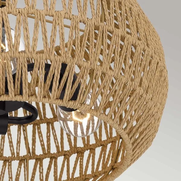 Quoizel QZ-CASABLANCA-3SF-PBZ - Plafonieră CASABLANCA, 3x E27/60W/230V