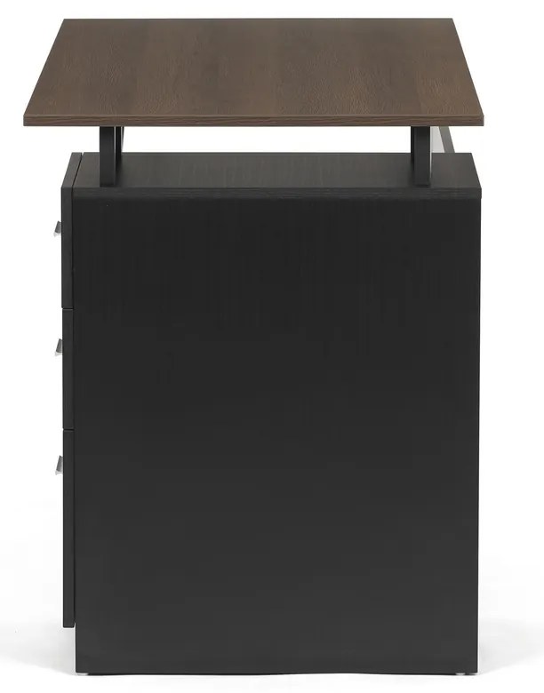 Masă de birou 3218 OAK, negru și stejar