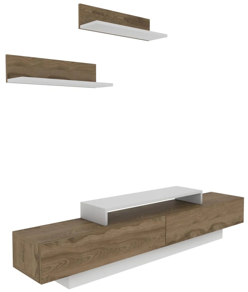 Mobilier living Lusalona (alb + Stejar). 1107304