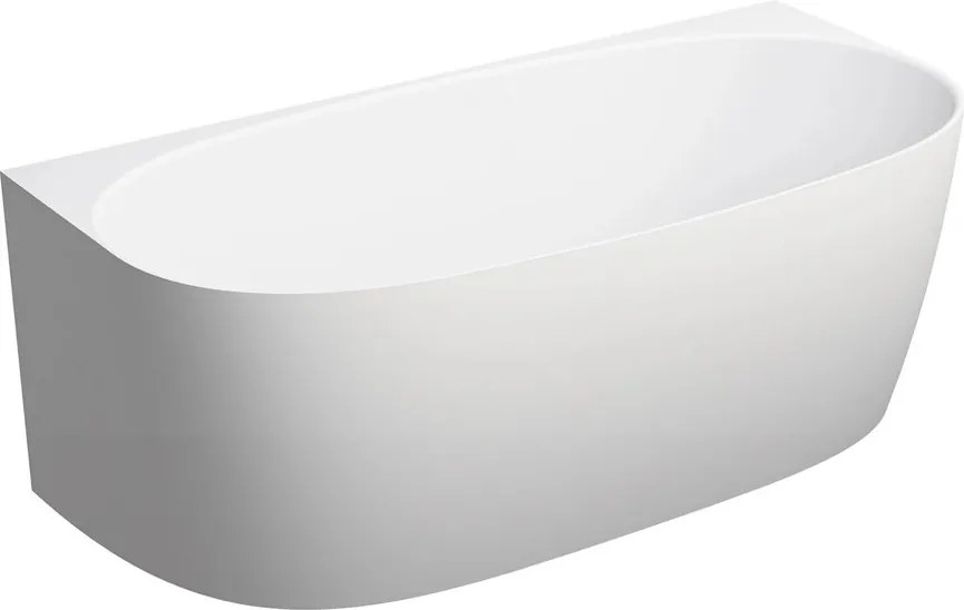 Cada freestanding compozit Omnires Valencia M+ BTW finisaj alb mat 158x77 cm