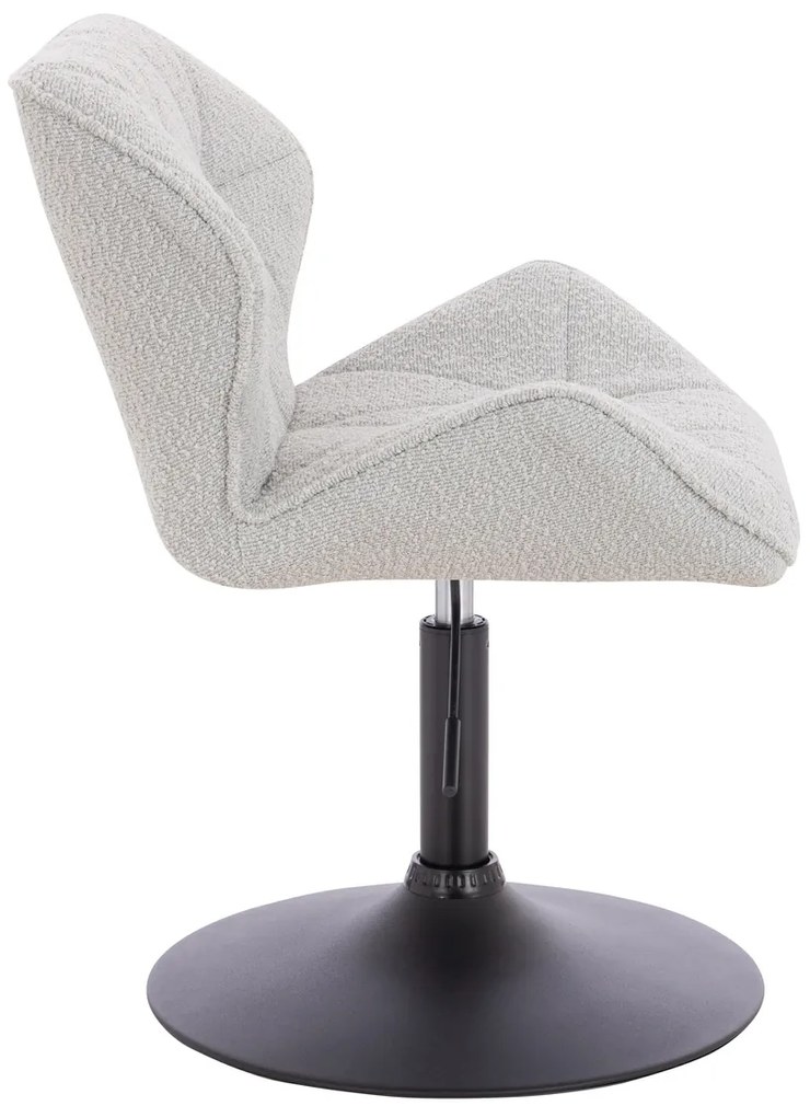 HR111N Scaun Gri Boucle cu Bază Neagră